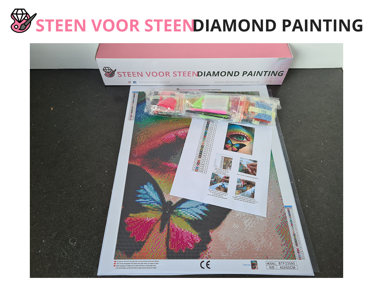 Oog met vlinder